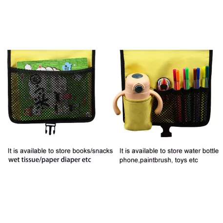 Přenosný stolek s potiskem se vzorom autíčka-žluté