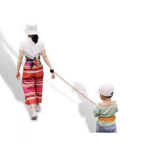 Mama Kiddies® vodítko na zápěstí v modré barvě