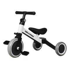   Mama Kiddies® Ethan MultiTrike 2v1 – dětská tříkolka a odrážedlo v jednom, bílá