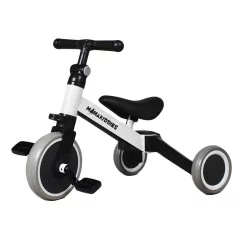   Mama Kiddies® Ethan MultiTrike 2v1 – dětská tříkolka a odrážedlo, bílá