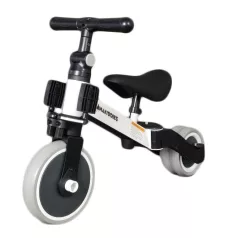   Mama Kiddies® Ethan MultiTrike 2v1 – dětská tříkolka a odrážedlo v jednom, bílá