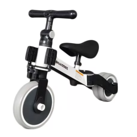 Mama Kiddies® Ethan MultiTrike 2v1 – dětská tříkolka a odrážedlo, bílá