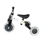 Mama Kiddies® Ethan MultiTrike 2v1 – dětská tříkolka a odrážedlo, bílá
