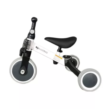 Mama Kiddies® Ethan MultiTrike 2v1 – dětská tříkolka a odrážedlo, bílá