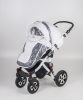 Detský kočík Mama Kiddies Carbon Exclusive Sky 3v1 Eco Leather s doplnkami + Darček
