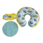 Mama Kiddies® MyKids multifunkční polštář 3 v 1 pro maminku a miminko – modro-žlutá sova