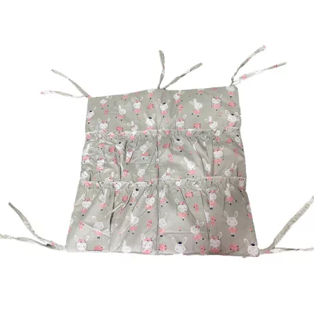 Mama Kiddies® Sofie Dreams Kapesní koš Dancing Bunny v šedé barvě