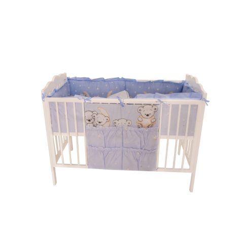 Kapesní koš Mama Kiddies Sofie Dreams v modré barvě - Medvěd na měsíci