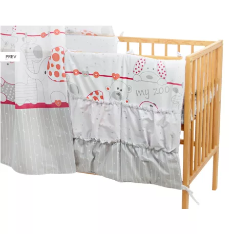 Mama Kiddies® Sofie Dreams Kapesní koš v červené barvě - My Zoo Red