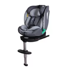   ISOFIX 360° otočná autosedačka Mama Kiddies iSize Journey Extra (40–150 cm) v šedé barvě s opěrnou nohou, + dárek sluneční clona a opěrka nohy
