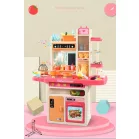 65 kusová Mama Kiddies® KitchenStar set dětská kuchyňka - v růžové barvě
