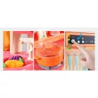 65 kusová Mama Kiddies® KitchenStar set dětská kuchyňka - v růžové barvě