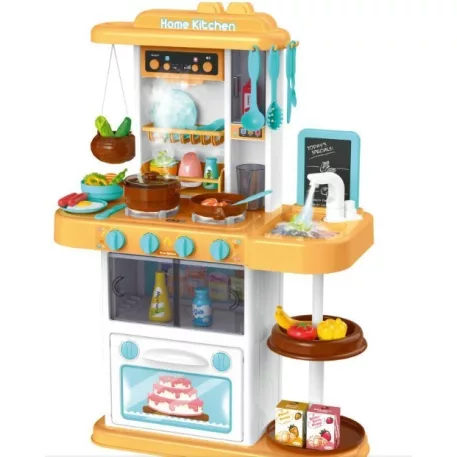Mama Kiddies® KitchenStar dětská kuchyňka s příslušenstvím – 43 dílů, oranžová