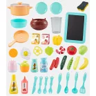 Mama Kiddies® KitchenStar dětská kuchyňka s příslušenstvím – 43 dílů, oranžová