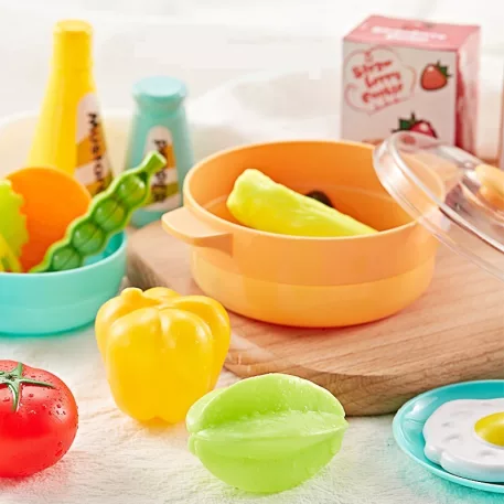 Mama Kiddies® KitchenStar dětská kuchyňka s příslušenstvím – 43 dílů, oranžová
