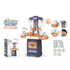   29 kusová Mama Kiddies Effluent Kitchen dětská kuchyňka - v modré barvě