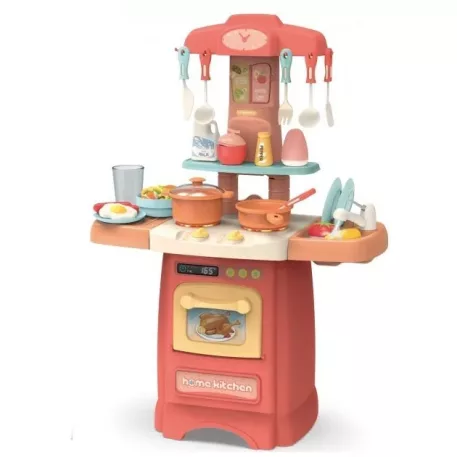 Mama Kiddies® Effluent Kitchen dětská kuchyňka – 29 dílů, růžová