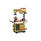 Mama Kiddies® 88 dílný Fast Food stánek – zelený, výška 102 cm