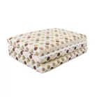 Mama Kiddies® Sofie Dreams skládací pěnová matrace 120 × 60 × 5 cm – hnědá s puntíky