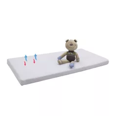   Mama Kiddies® Sofie Dreams dětská matrace z kokosového vlákna a pěny 140 × 70 × 6 cm s bílým bavlněným potahem