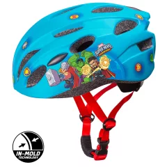   Cyklistická helma s technologií IN-MOLD a motivem Avengers – pro chlapce – 52–56 cm