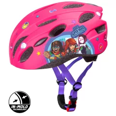   Cyklistická helma s technologií IN-MOLD a motivem Avengers – pro dívky – 52–56 cm