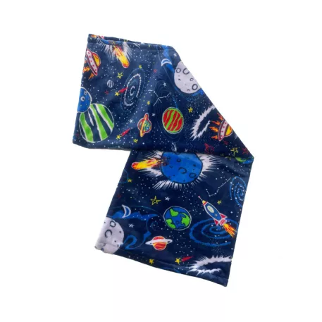 Plyšová dětská deka 75x100 cm - vzor galaxie