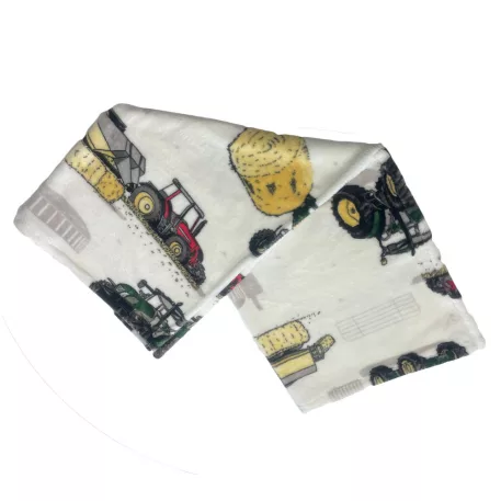 Plyšová dětská deka 75x100 cm - se vzorem traktoru