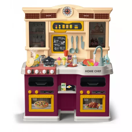 Mama Kiddies® Home Chef 85 dílná dětská kuchyňská sada ve fialové barvě