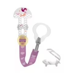   Gumový kryt MAM Clip+Suction / Clip-It+cover - růžový tygr