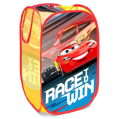 Skládací koš na hračky 36 × 36 × 58 cm – Auta (Cars)