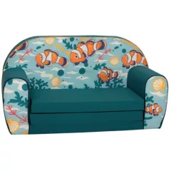   Mama Kiddies® prémiové rozkládací dvojkřeslo pro děti - Clown Fish