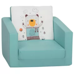   Mama Kiddies® Jednolůžková rozkládací pohovka- Bear in the Rain