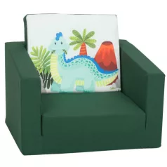   Mama Kiddies® jednolůžková rozkládací pohovka- Mint Dino