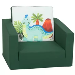   Mama Kiddies® jednolůžková rozkládací pohovka- Mint Dino