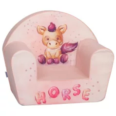 Mama Kiddies® prémiové dětské křesílko - Pink Horse
