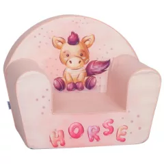 Mama Kiddies® prémiové dětské křesílko - Pink Horse