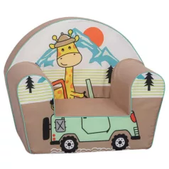   Mama Kiddies® prémiové dětské křesílko - Giraffe on the Jeep