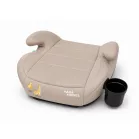 Mama Kiddies® HappyRide i-Size ISOFIX podsedák 125–150 cm – béžový, Giraffe + dárek: držák na nápoj