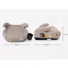 Mama Kiddies® HappyRide i-Size ISOFIX podsedák 125–150 cm – béžový, Giraffe + dárek: držák na nápoj