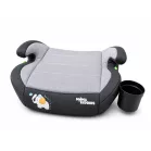 Mama Kiddies® HappyRide i-Size ISOFIX podsedák 125–150 cm – šedý, Baby Elephant + dárek: držák na nápoj