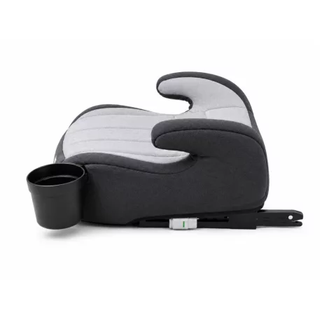 Mama Kiddies® HappyRide i-Size ISOFIX podsedák 125–150 cm – šedý, Baby Elephant + dárek: držák na nápoj