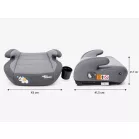 Mama Kiddies® HappyRide i-Size ISOFIX podsedák 125–150 cm – šedý, Baby Elephant + dárek: držák na nápoj