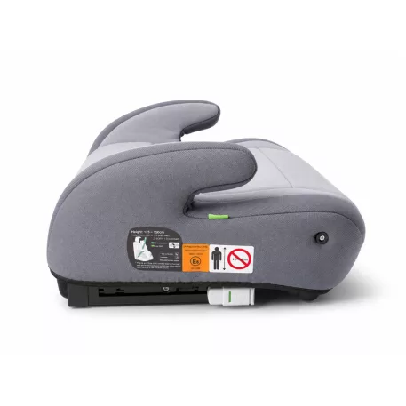 Mama Kiddies® HappyRide i-Size ISOFIX podsedák 125–150 cm – šedý, Baby Elephant + dárek: držák na nápoj