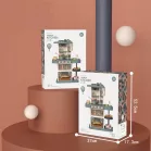 Výška 63 cm Moderní kuchyňská dětská kuchyňská souprava s 38 doplňky v olivové barvě