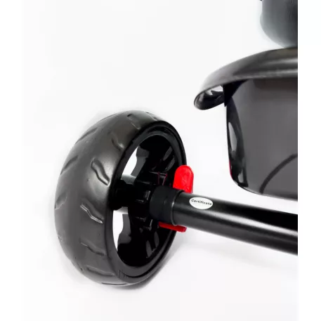 MK H-Trike Hurricane tříkolka s otočným sedadlem o 360 stupňů – červeno-černá barva