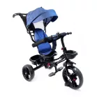 MK H-Trike Hurricane tříkolka s otočným sedadlem o 360 stupňů – modro-černá barva