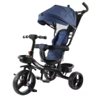 MK H-Trike Hurricane tříkolka s otočným sedadlem o 360 stupňů – modro-černá barva