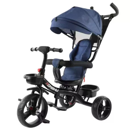 MK H-Trike Hurricane tříkolka s otočným sedadlem o 360 stupňů – modro-černá barva