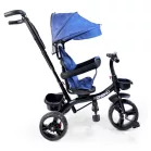 MK H-Trike Hurricane tříkolka s otočným sedadlem o 360 stupňů – modro-černá barva
